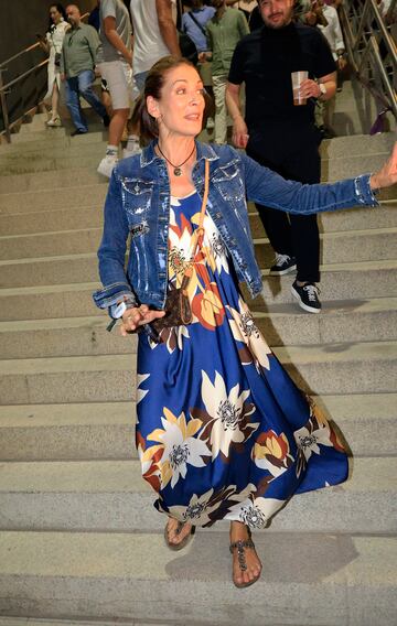 Remedios Cervantes asiste al concierto de Luis Miguel en el estadio Santiago Bernabéu.