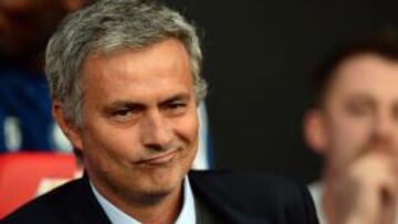 José Mourinho durante el partido entre el Chelsea y el Manchester United.