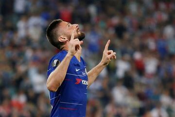 1-0. Olivier Giroud celebr¨® el primer gol.
