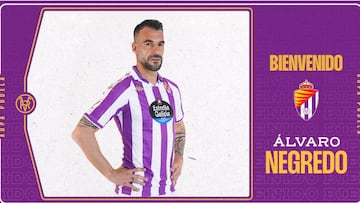 Álvaro Negredo, nuevo jugador del Real Valladolid.