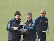 21/11/11 FUTBOL ENTRENAMIENTO REAL MADRID MOURINHO Y KARANKA