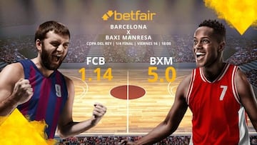 Barça Basket vs. BAXI Manresa: horario, TV, estadísticas, cuadro y pronósticos