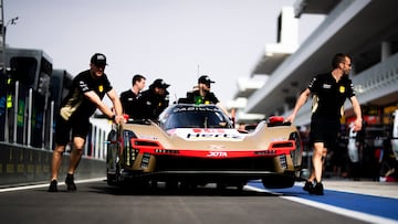 12 LYNN Alex (gbr), NATO Norman (fra), STEVENS Will (gbr), Cadillac Hertz Team Jota, Cadillac V-Series.R #12, Hypercar, scrutineering, verifications techniques, during the Prologue of the 2025 FIA World Endurance Championship, from February 21 to 22, 2025 on the Losail International Circuit in Lusail, Qatar - Photo Fabrizio Boldoni / DPPI