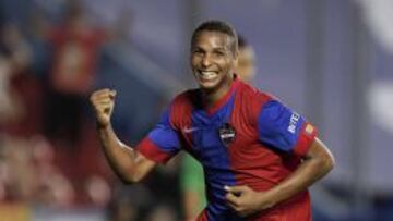 El delantero brasileño del Levante Deyverson Silva Acosta.