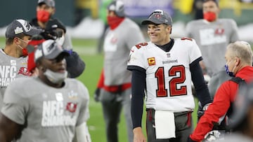 The quarterback led his new side the Tampa Bay Buccaneers to victory against the Green Bay Packers and booked his place in the Super Bowl yet again..