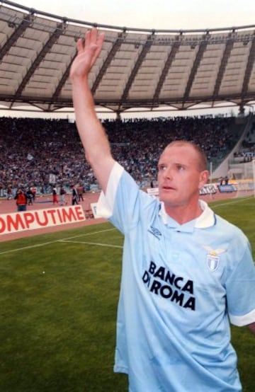 Paul Gascoigne with Lazio from 1992 to 1995.