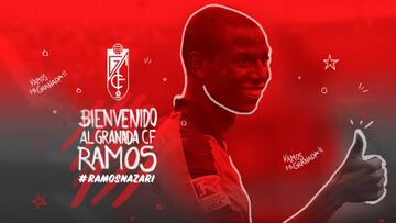 Adri&aacute;n Ramos presentado con el Granada. 