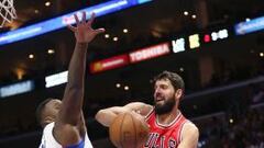 Nikola Mirotic, durante el encuentro entre los Chicago Bulls ante Los Angeles Clippers.