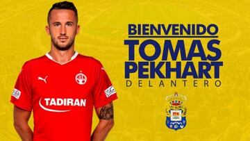 Pekhart llega por dos temporada al conjunto canario.