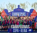 La celebración del Barcelona femenino en imágenes