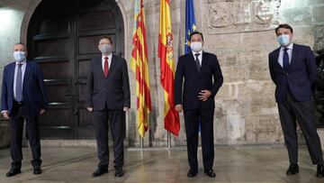 Cónclave del futbol valenciano en la Generalitat por el regreso de LaLiga