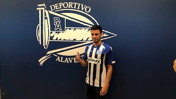 Javi Mu&ntilde;oz, el d&iacute;a de su presentaci&oacute;n. 