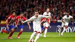 Soccer Football - Copa del Rey - Semi Final - First Leg - Atletico Madrid v Athletic Bilbao - Metropolitano, Madrid, Spain - February 7, 2024 Athletic Bilbao's Alex Berenguer scores their first goal from the penalty spot REUTERS/Juan Medina