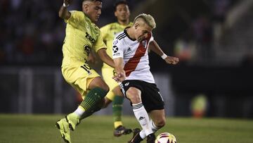Rafael Santos Borré ante Defensa y Justicia