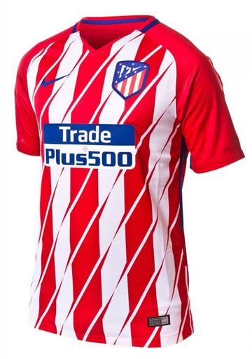 Este extraño diseño será la camiseta del Atlético. Un tipo de líneas está bien, ¿pero dos? No funciona.