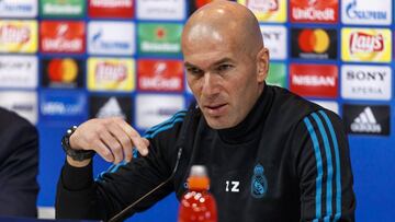 Zidane, en la conferencia de prensa de este martes.