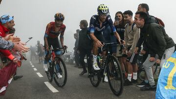 Santiago Buitrago ya es top 10 en la Vuelta a España 2023.