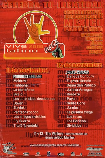 Segundo cartel del Vive Latino