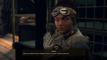 Parvati (The Outer Worlds) en su misi&oacute;n de personaje