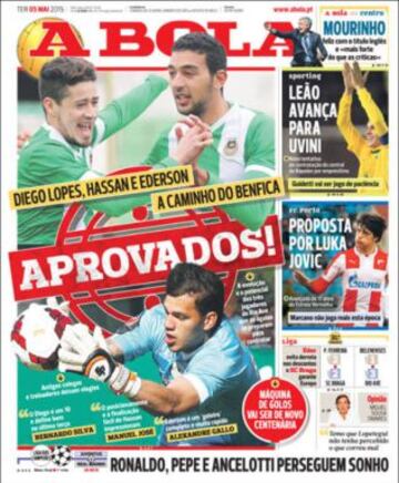 Portadas de la prensa deportiva