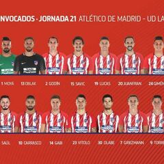 Diego Costa no entra en la lista y Olabe ocupa su lugar