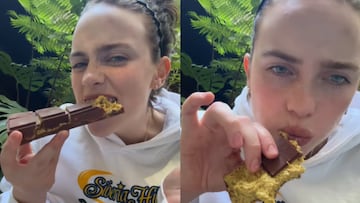 Billie Eilish comparte su receta viral del chocolate Dubái vegano: “Está incluso mejor que el real”