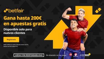 Oferta de bienvenida en Betfair: ¡hasta 200 euros en apuestas gratis!