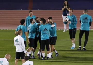 Último entrenamiento antes de la final del Mundial de Clubes