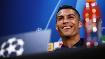 Cristiano en rueda de prensa.