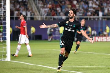 2-0. Isco celebró el segundo gol.