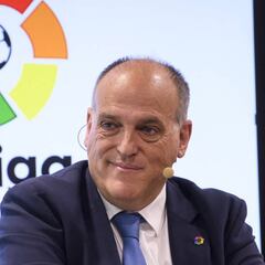 Tebas, presidente provisional: le apoyan 34 clubes pero no Barça, Madrid, Athletic, Celta, Zaragoza...