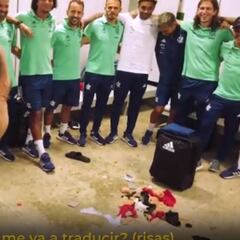 El discurso de Isla ante el plantel de Flamengo tras brillar en su debut como titular