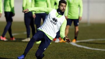 Álvaro Vadillo durante un entrenamiento.