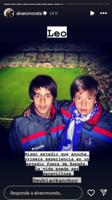 El recuerdo de la infancia de Álvaro Morata tras su primera visita al Allianz Arena