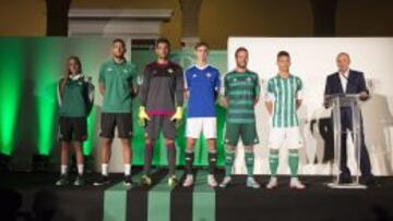 Presentación de las nuevas equipaciones del Betis.