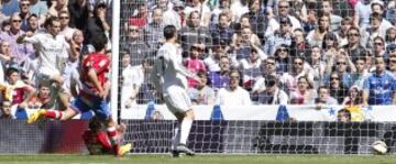 Gareth Bale marca el 1-0.