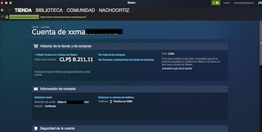 Steam falla y revela información de usuarios durante una hora
