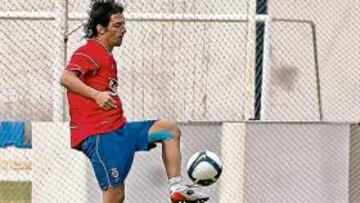 <b>RECUPERADO. </b>El delantero madrileño Javi Guerrero podría entrar en la convocatoria del próximo sábado ante el Atlético de Madrid.