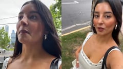 Joven camina por Vitacura “con el vestido enganchado al calzón” y se viraliza en TikTok: casi un millón de reproducciones