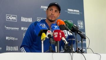 Conferencia de prensa del técnico de Millonarios.