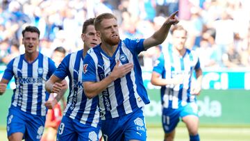 Carlos Vicente marcó ante el Sevilla.