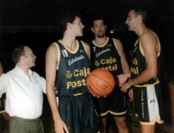 Alberto Herreros, Orenga y Rafa Vecina ante la mirada de Miguel Ángel Martín. 

