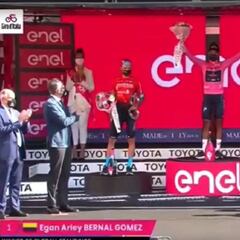 ¡Oh gloria inmarcesible!: Así sonó el himno de Colombia en el Giro