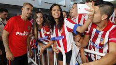 Griezmann y Koke ya están en San Rafael con el equipo