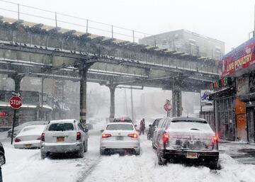 Nueva York bajo la nieve: imágenes impresionantes