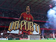 Tifo of March Ruiz during the round of 16 second leg match between Toluca and San Diego FC as part of the CONCACAF Champions Cup 2026, at Nemesio Diez Stadium, on March 18, 2026 in Toluca, Estado de Mexico, Mexico.