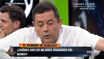 Roncero desata la pol¨¦mica con su Top-10: ojo a d¨®nde pone a Messi... ?y a Vinicius!
