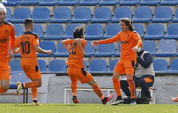 31/01/21 PARTIDO SEGUNDA DIVISION B  HERCULES - VALENCIA MESTALLA FILIAL  GOL VALENCIA 1-1 ALEGRIA GOZALBEZ