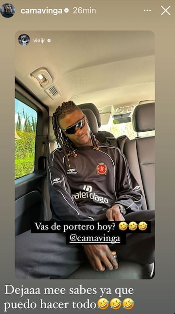 El vacile de Vinicius a Camavinga por su outfit: “¿Vas de portero?”
