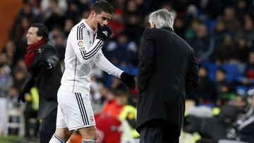 Con Ancelotti, James mostró su mejor versión en Real Madrid